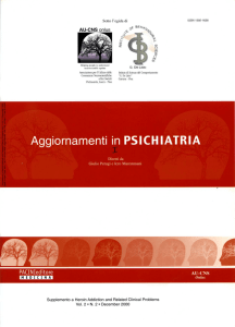 Aggiornamenti in Psichiatria 2001 - ISC