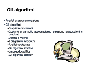 Nessun titolo diapositiva - Dipartimento di Matematica e Informatica