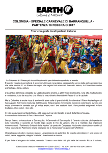 Programma Colombia - Speciale carnevale di Barranquilla