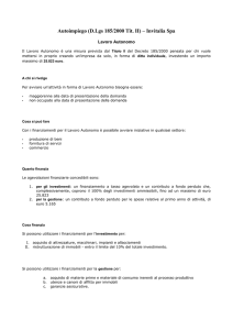 Autoimpiego (D.Lgs 185/2000 Tit. II) – Invitalia Spa