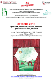 ottobre 2013 - Scuola Popolare di Musica Donna Olimpia