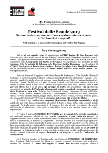 festival di teatro delle scuole - Città Metropolitana di Bologna
