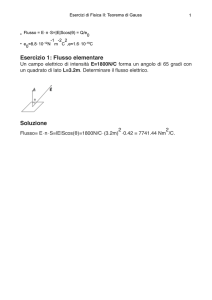 Esercizi Teorema di Gauss