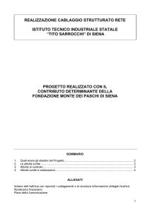 la relazione sul cablaggio della rete di Istituto