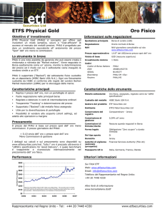 ETFS Physical Gold Oro Fisico