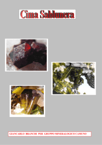 Cima Sablunera - Gruppo Mineralogico Camuno