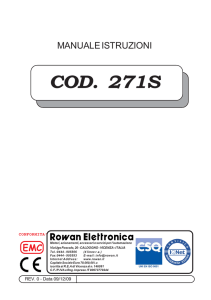 COD. 271S - Rowan Elettronica Srl