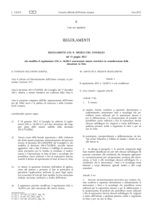 (UE) 509/2012 - Ministero dello Sviluppo Economico