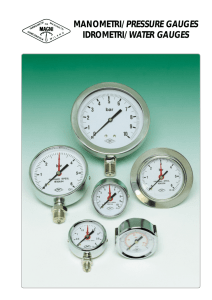 manometri/pressure gauges idrometri/water gauges