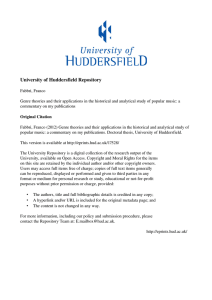 - the University of Huddersfield Repository