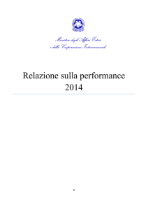 Relazione performance - Portale della Performance