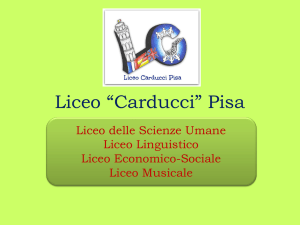 Presentazione Liceo Statale “G.Carducci” di Pisa 2015