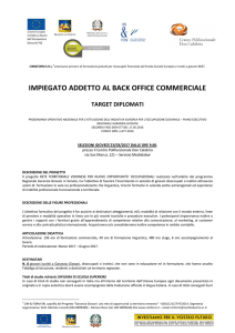 "IMPIEGATO ADDETTO AL BACK OFFICE COMMERCIALE" cod