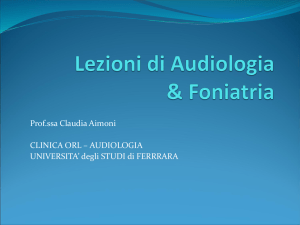 Lezioni di audiologia