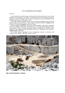 Fig 1. Cava di marmo - Carrara - Istituto Tecnico Economico