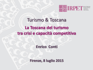Presentazione Rapporto sul Turismo in Toscana