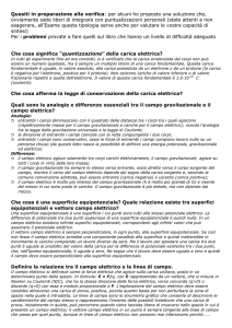 Quesiti per verifica di fisica 5E