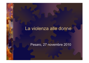 Violenza alle donne Dott.ssa Cardinaletti