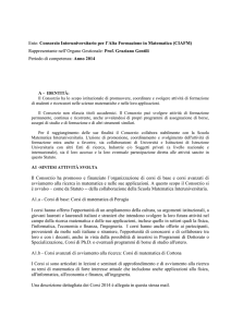 CIAFM, Relazione sull`attività svolta dal consorzio nel 2014 (art. 39