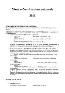 Difesa e Concimazione autunnale 2016