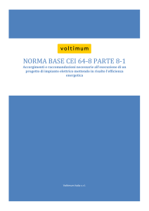 Norma base CEI 64-8 Parte 8-1