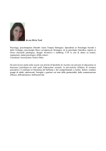 dr.ssa Silvia Testi Psicologa, psicoterapeuta Disturbi Ansia Terapia