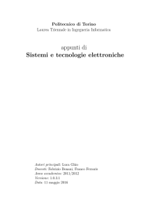 Appunti di Sistemi e tecnologie elettroniche