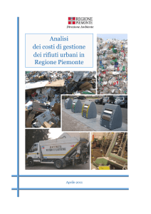 Analisi dei costi di gestione dei rifiuti urbani in Regione Piemonte