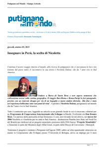 "Insegnare in Perù, la scelta di Nicoletta " in PDF