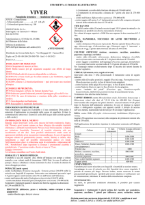Etichetta del 01/01/2017 - Prodotti fitosanitari