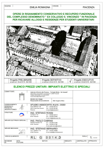 RL G 0014d 00 – Elenco prezzi unitari – Impianti