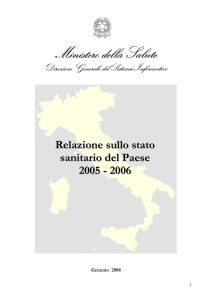 RSSP 2005-2006 - Ministero della Salute