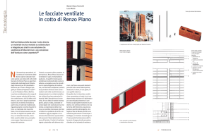 Le facciate ventilate in cotto di Renzo Piano