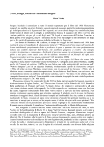 L`Umanesimo integrale[1] - società italiana di filosofia politica
