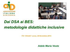 Dai DSA ai BES: metodologie didattiche inclusive - "Olivetti"