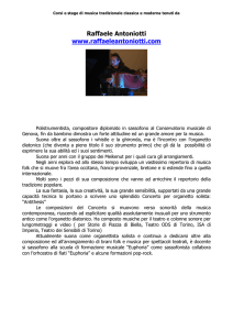 Curriculum Raffaele Antoniotti POLISTRUMENTISTA