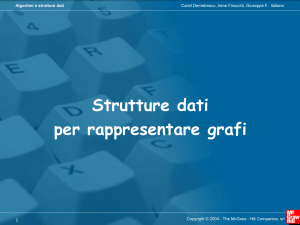 Strutture dati per rappresentare grafi