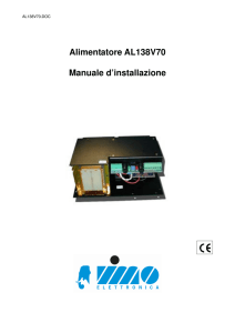 Alimentatore AL138V70 Manuale d`installazione
