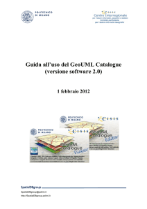 Guida Uso GeoUML Catalogue - Centro Interregionale Gis