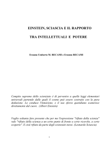 einstein, sciascia e il rapporto tra intellettuali e