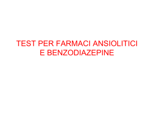 farmaci ansiolitici e benzodiazepine