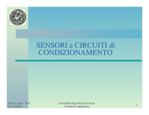 SENSORI e CIRCUITI di CONDIZIONAMENTO SENSORI e