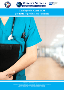 Catalogo dei Corsi ECM per tutte le professioni sanitarie