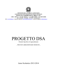 progetto dsa - Istituto Comprensivo Biella II