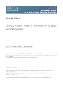 Possenti, Vittorio Anima, mente, corpo e inmortalità: la sfida del