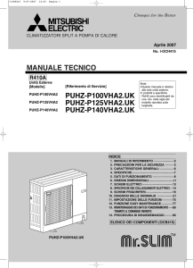 MANUALE TECNICO PUHZ-P100VHA2.UK PUHZ