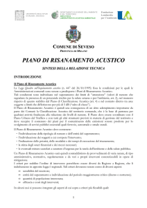 PIANO DI RISANAMENTO ACUSTICO