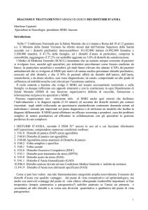 Diagnosi e trattamento farmacologico dei disturbi d`ansia