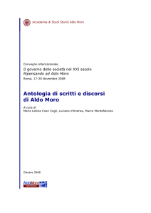 Antologia di scritti e discorsi di Aldo Moro