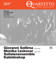 Giovanni Sollima violoncello Monika Leskovar violoncello